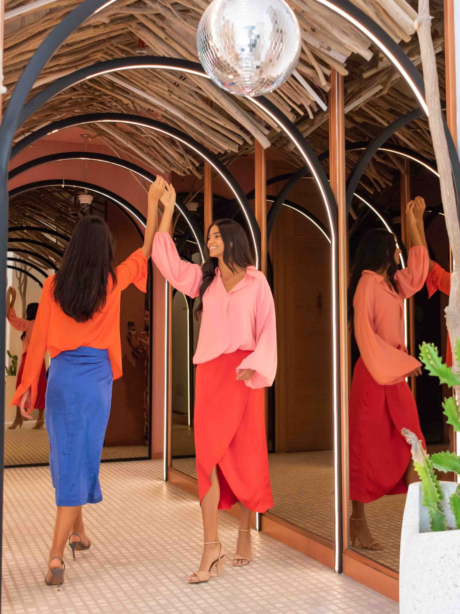 Cobalt Blue Midi Skirt