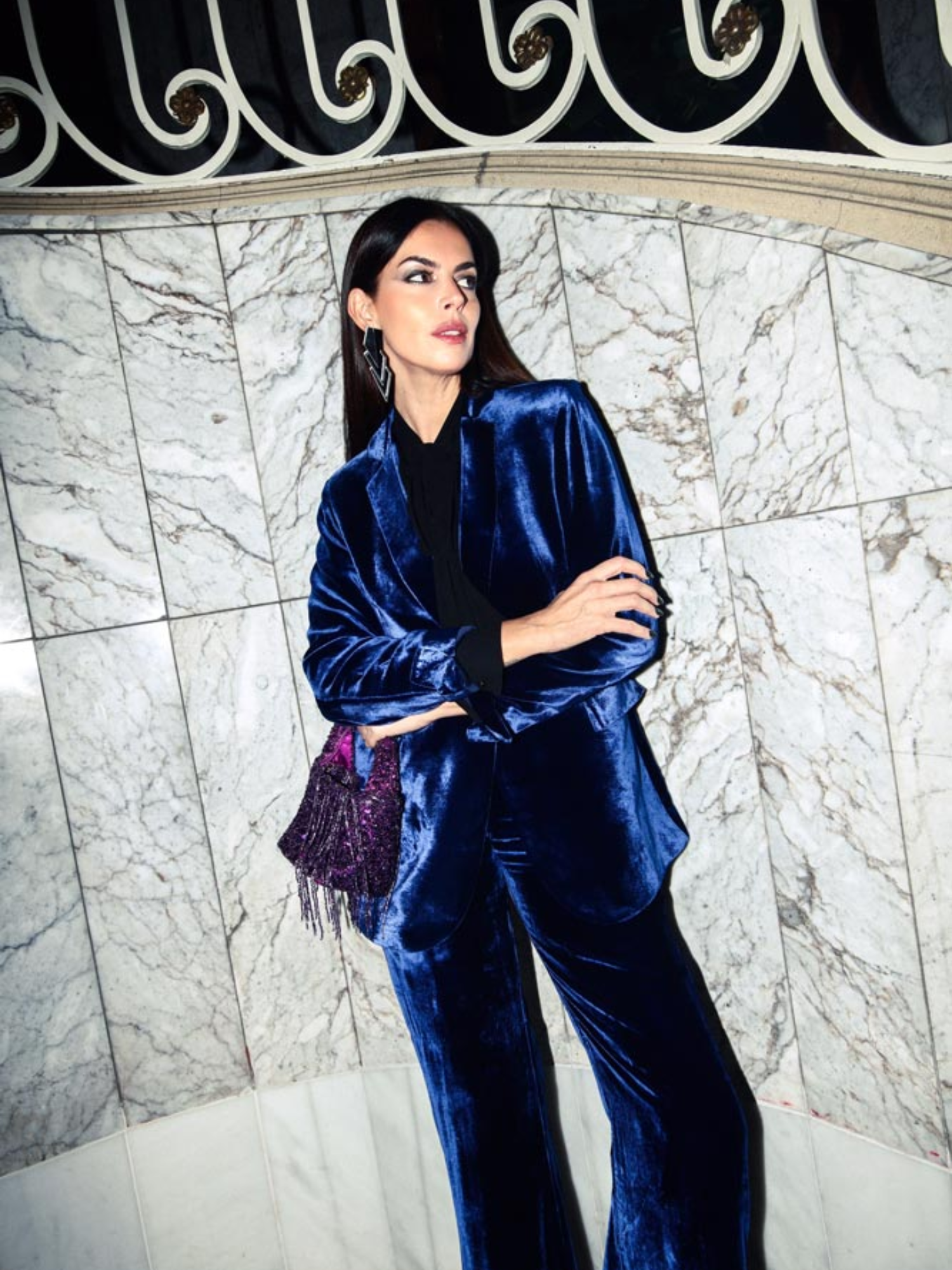 Blue Velvet Blazer