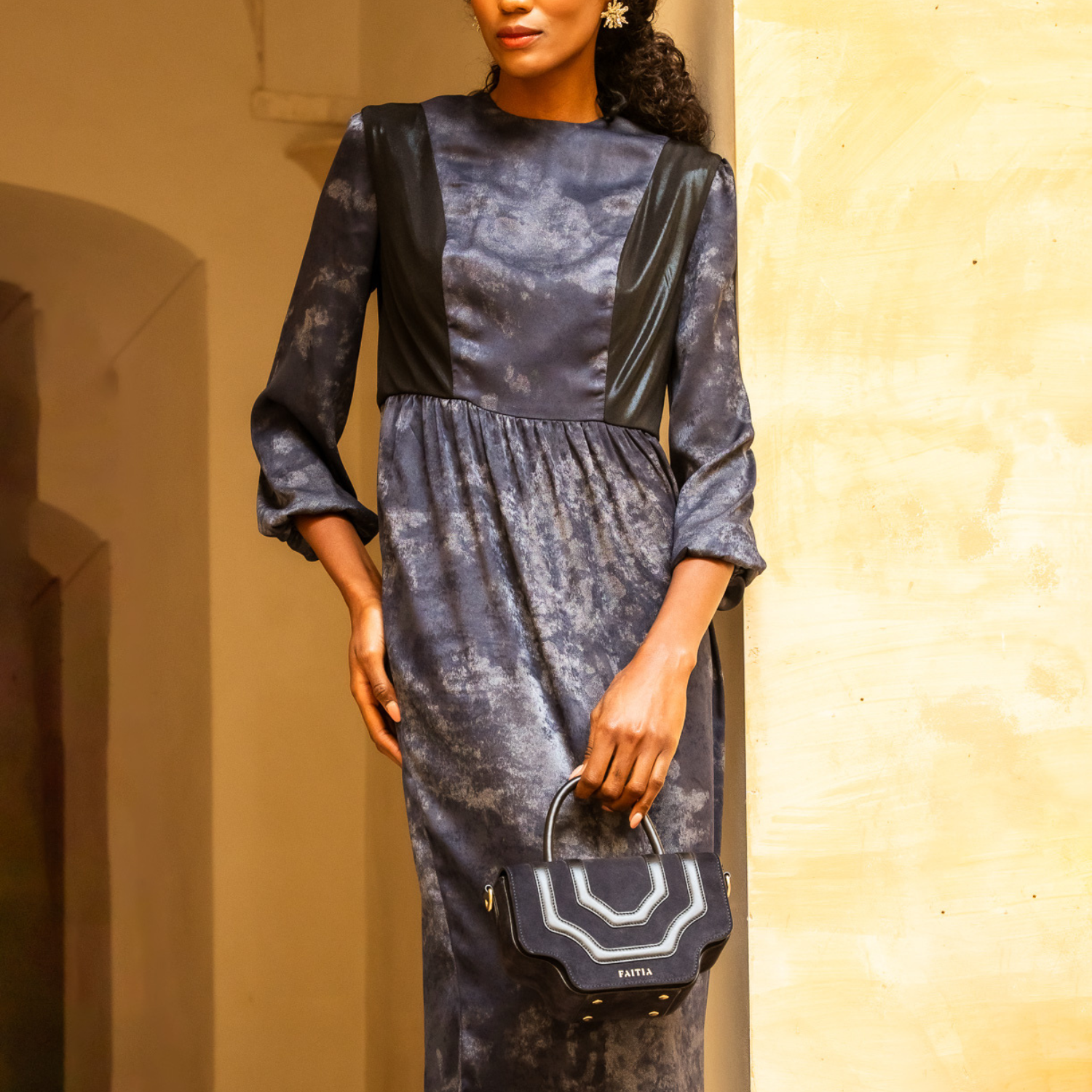 Vestido Dos texturas