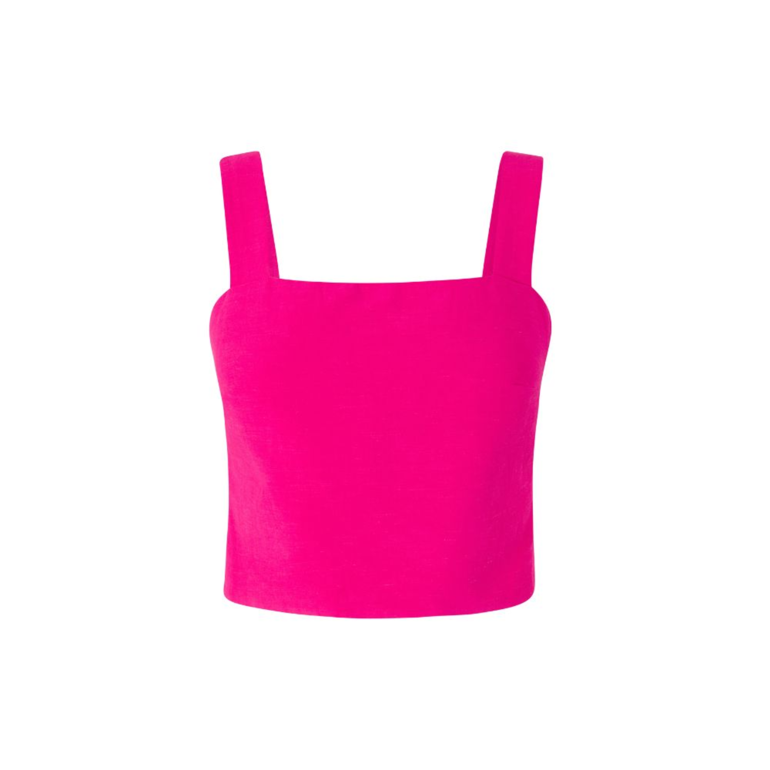 Fuchsia Linen Top