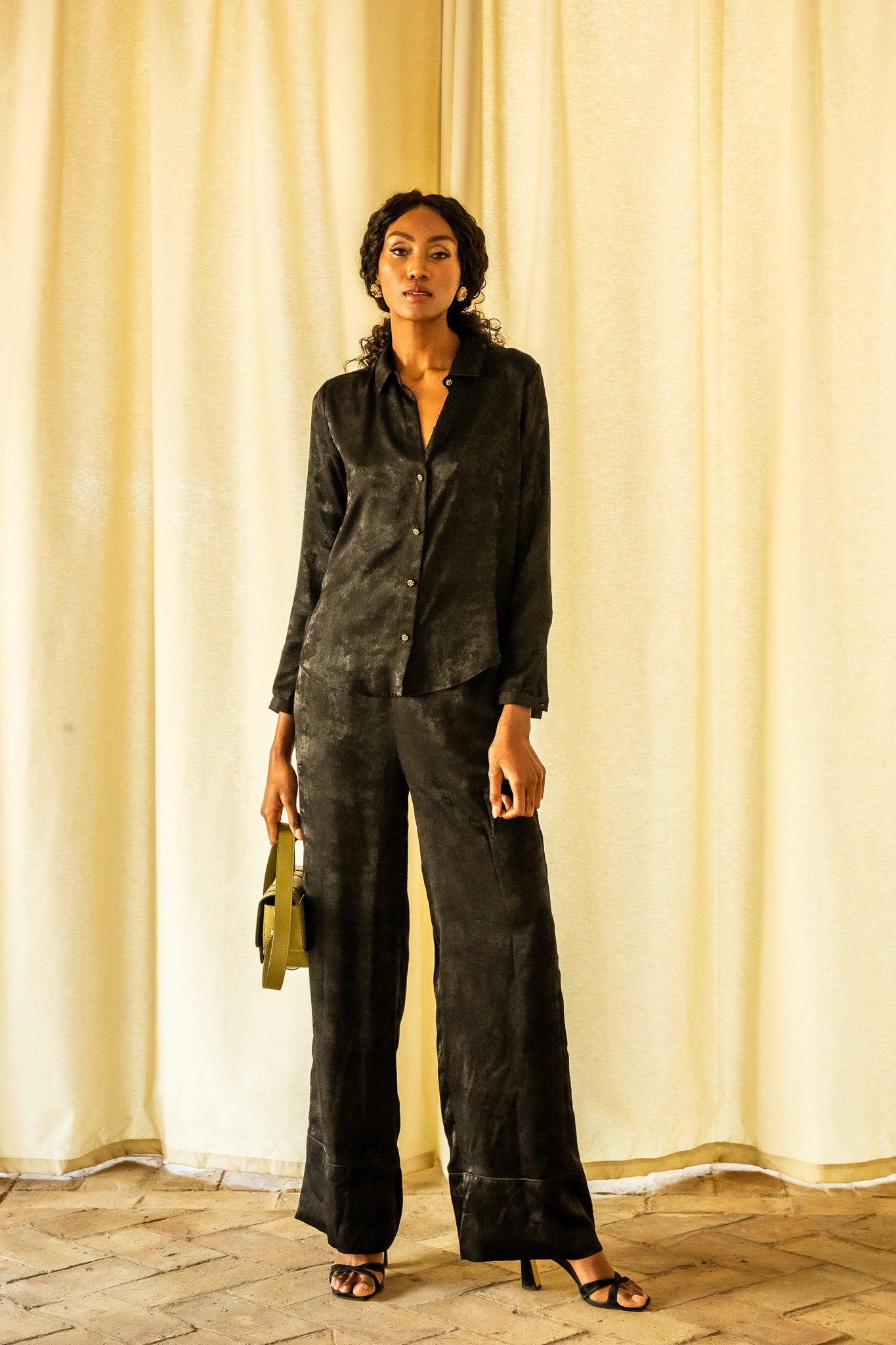 Pantalón Negro textura