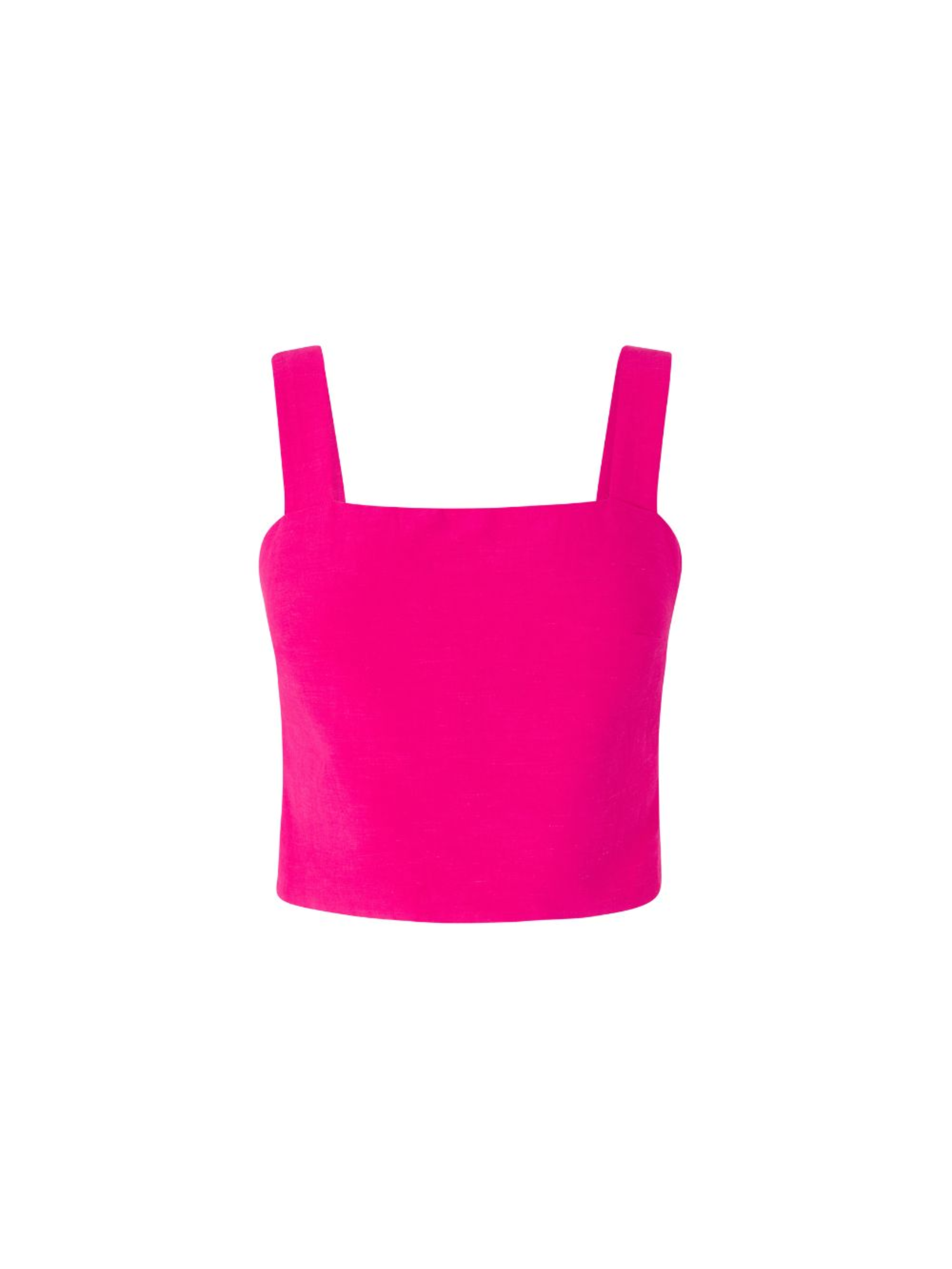 Top Lino Fucsia